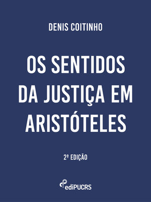 cover image of Os sentidos da justiça em Aristóteles